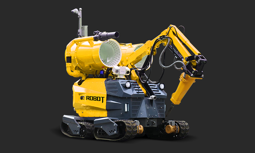 Demolition fire fighting robot
